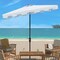 Safavieh Outdoor Collection Zimmerman 6.5 x 10-Foot Rectangle Market Umbrella White